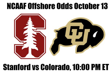 Based on our computer model, the Colorado Buffaloes will beat the Stanford Cardinal when they play at Folsom Field on Friday, October 13 (at 10:00 PM ET). We have more projections, regarding the ...